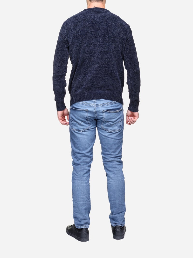 Trui met ronde hals - Kenzarro Blauw - Kiabi