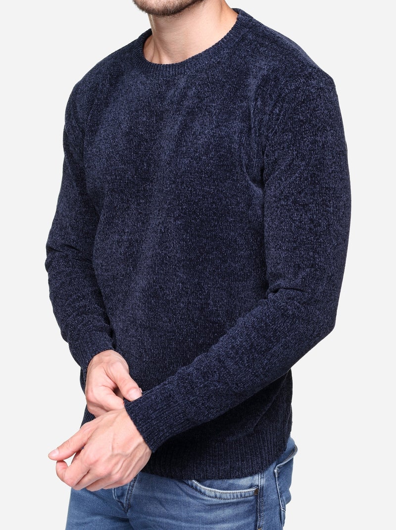 Trui met ronde hals - Kenzarro Blauw - Kiabi