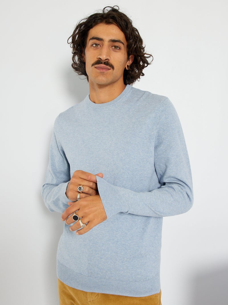 Trui met ronde hals BLAUW - Kiabi