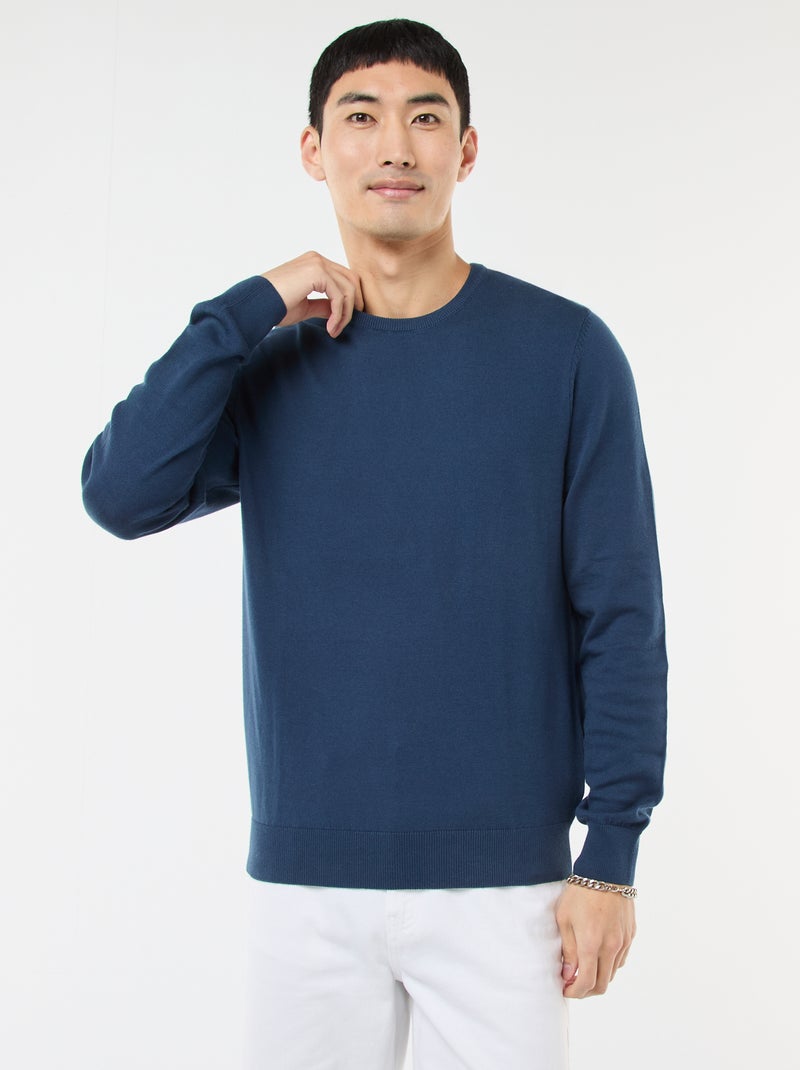 Trui met ronde hals Blauw - Kiabi