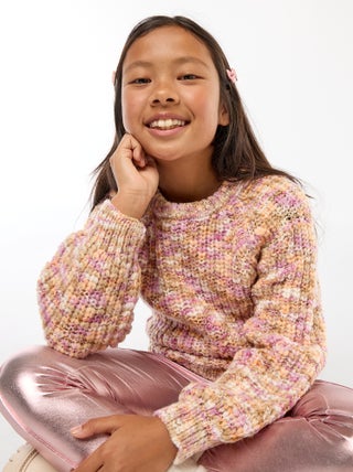 Trui met ronde hals en lange mouwen