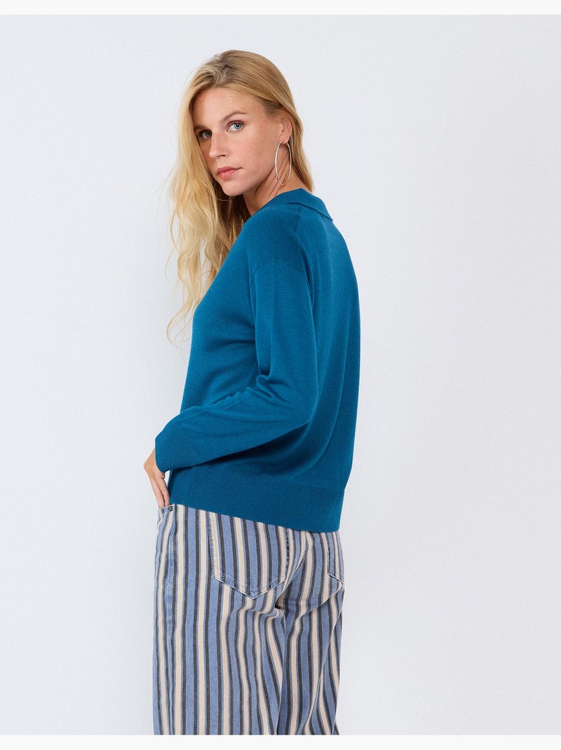 Trui-polo, mo fashion Blauw - Kiabi