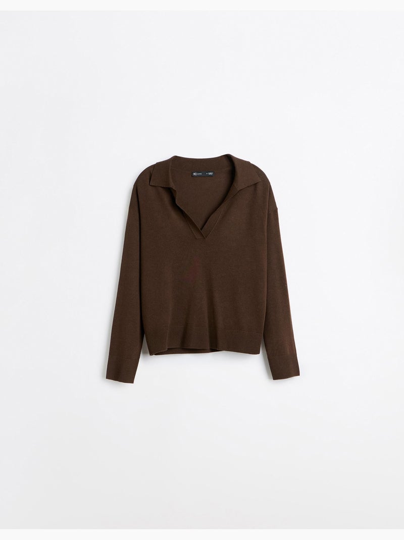 Trui-polo, mo fashion Bruin - Kiabi