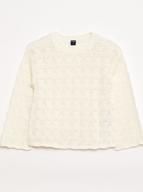 Trui van ajourgebreide stof - Kiabi