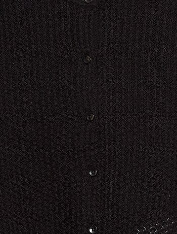Trui van ajourtricot met ronde hals