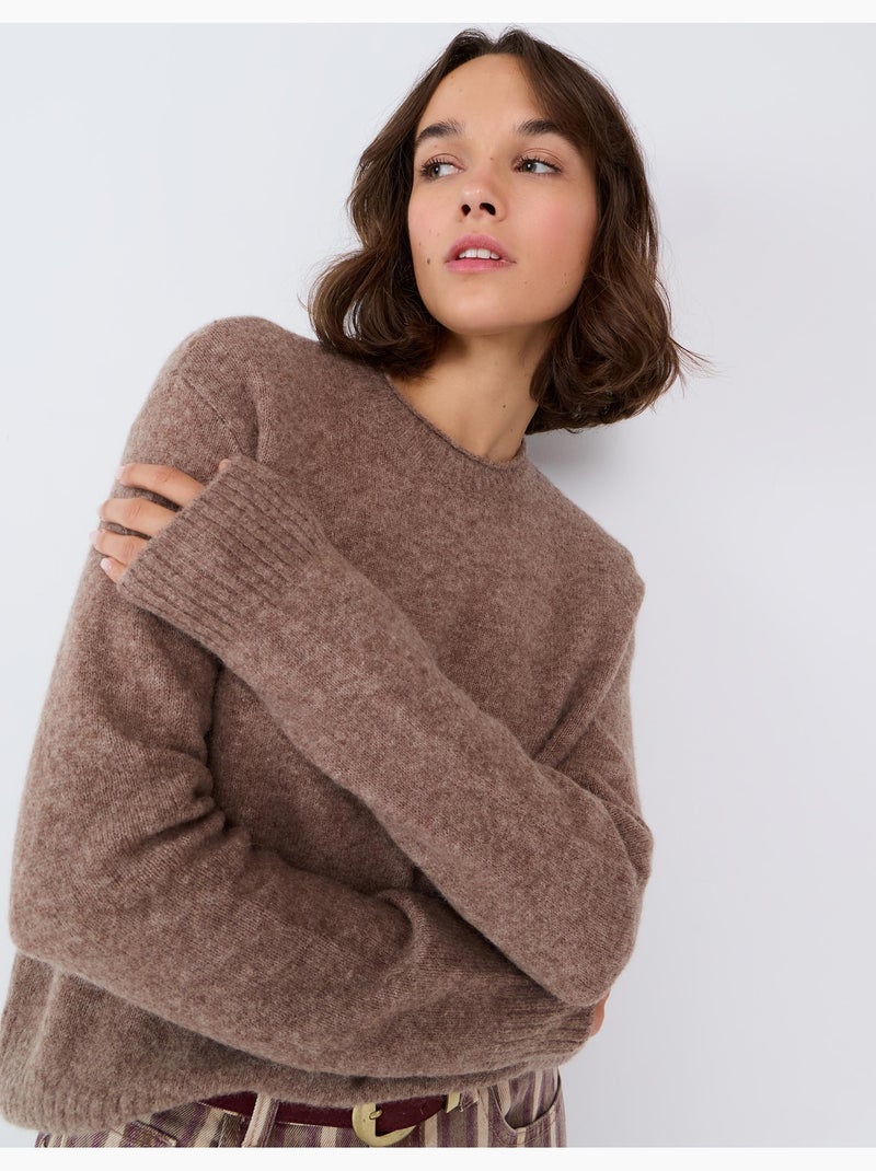 Trui van een wol-alpacamix, mo fashion Beige - Kiabi