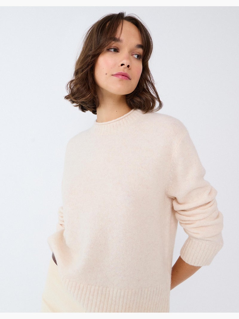 Trui van een wol-alpacamix, mo fashion Beige - Kiabi