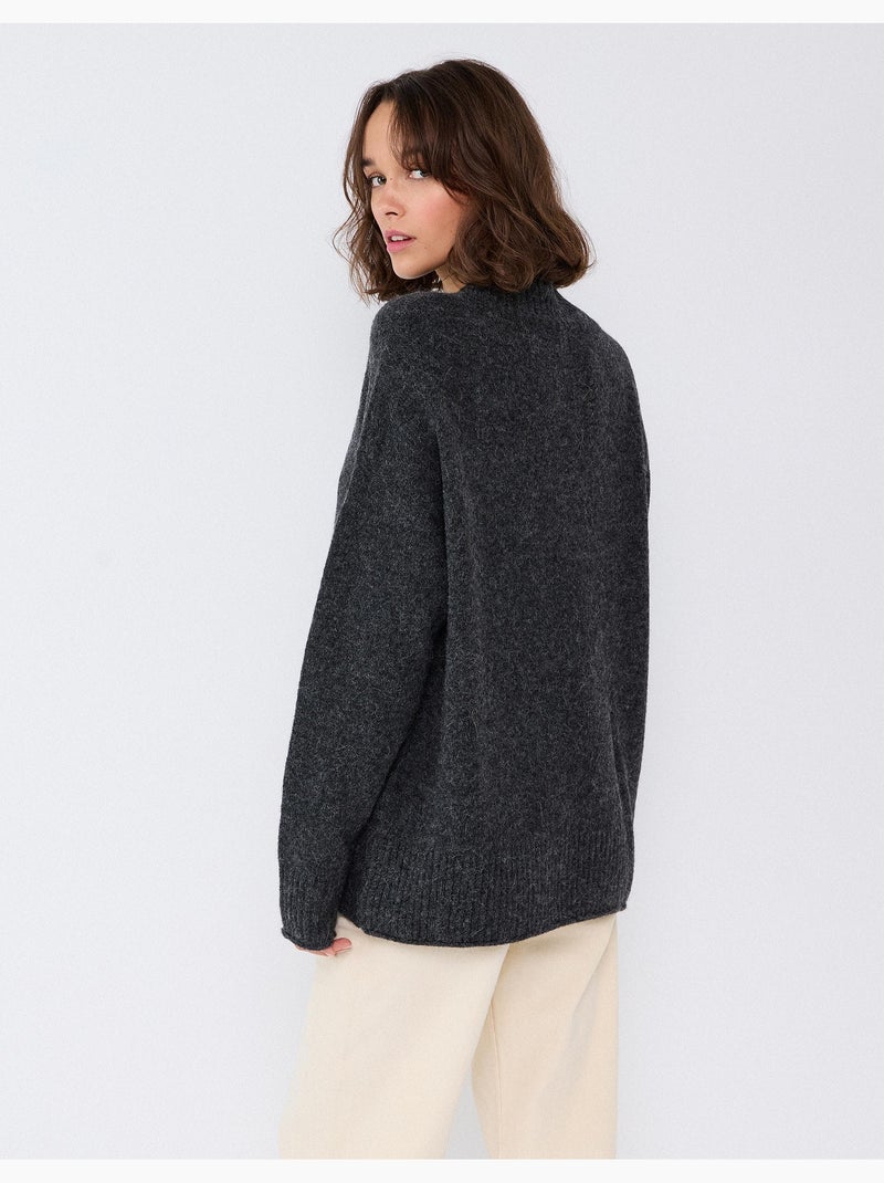 Trui van een wol-alpacamix, mo fashion Grijs - Kiabi
