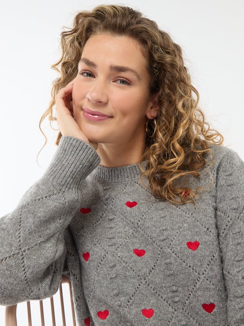 Trui van fantasiebreisel - Kiabi