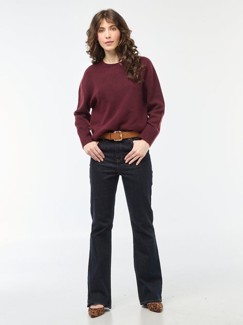 Trui van grof gebreid tricot met ronde hals - Kiabi Trui van grof gebreid tricot met ronde hals - Kiabi