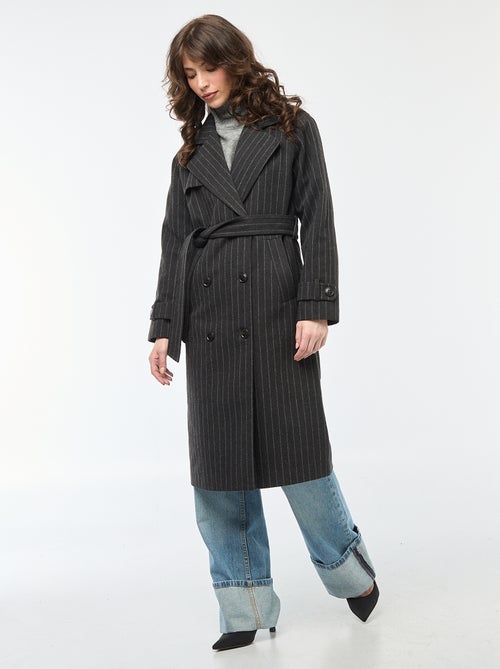 Trui van grofgebreid tricot met opstaande kraag - Kiabi