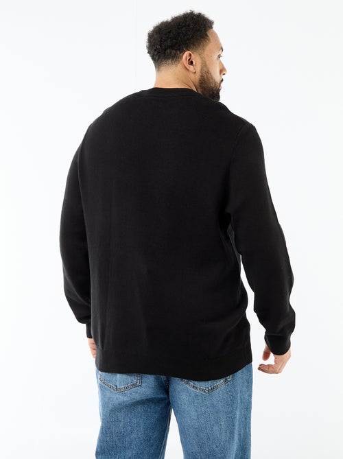 Trui van jerseytricot met ronde hals - Kiabi