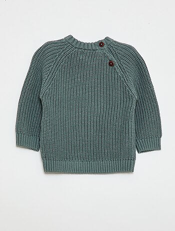 Trui van katoen in parelbreisel