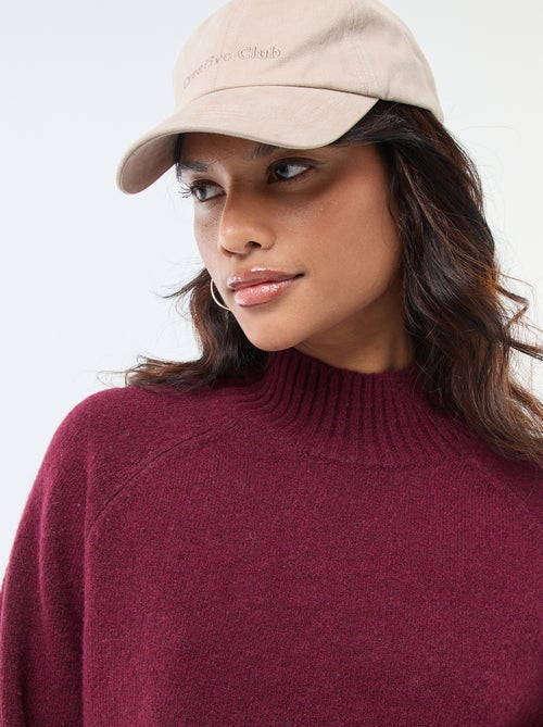 Trui van tricot met opstaande kraag - Kiabi