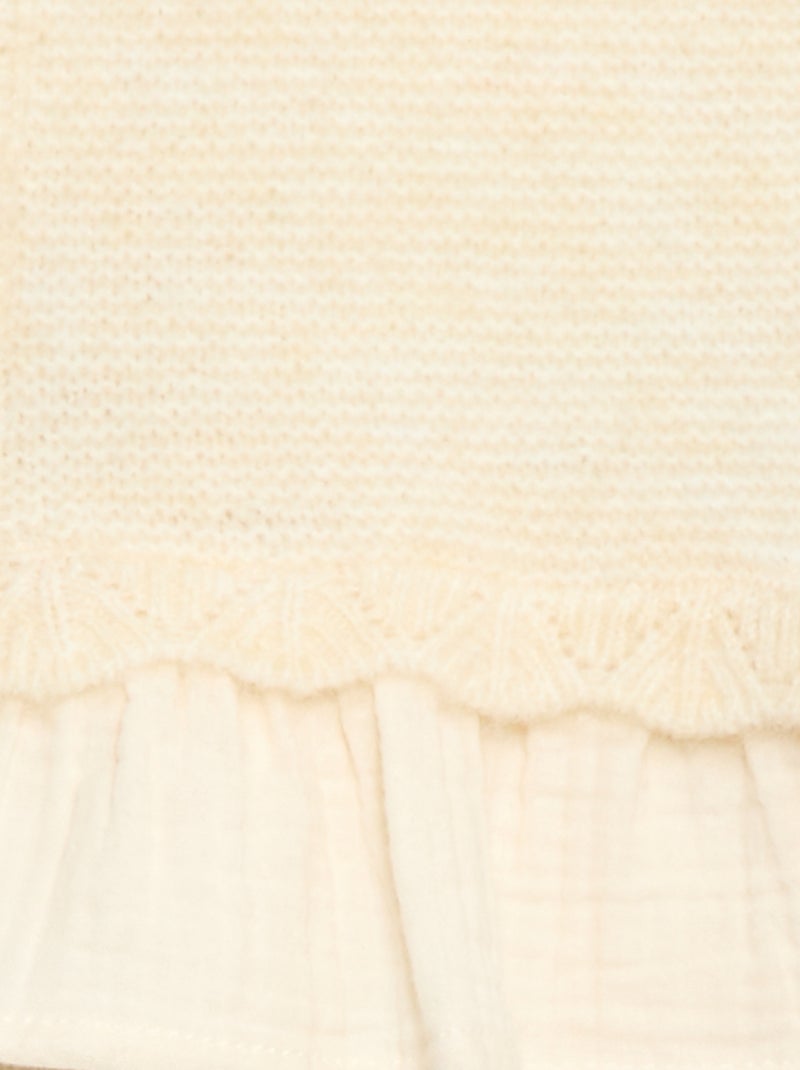 Trui van wolblend Biege - Kiabi