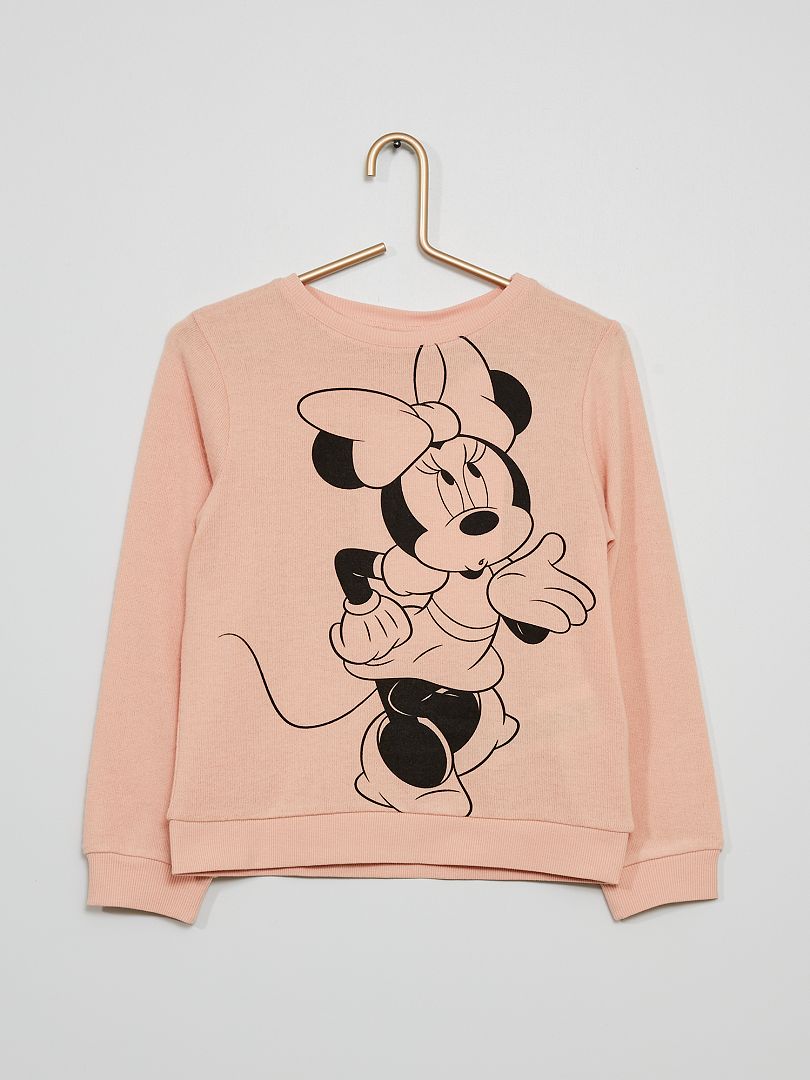 Trui van zacht tricot 'Disney' roze - Kiabi