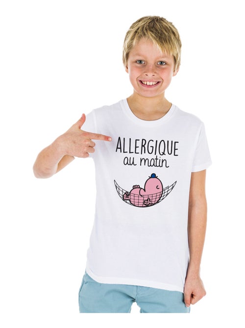Tshirt Enfant ALLERGIQUE AU MATIN - Kiabi Tshirt Enfant ALLERGIQUE AU MATIN - Kiabi
