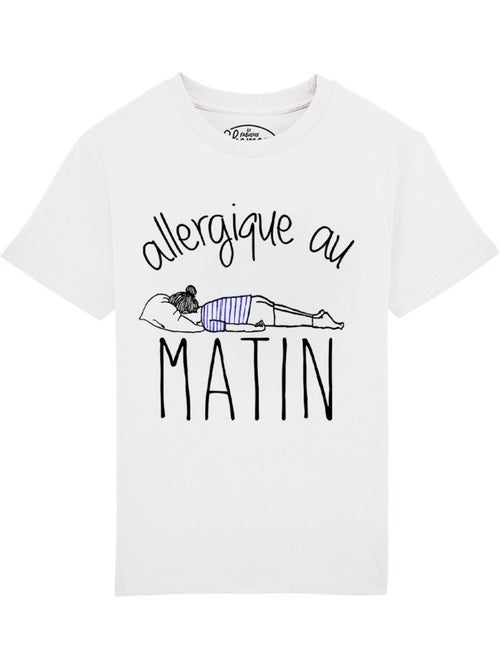 Tshirt Enfant ALLERGIQUE AU MATIN - Kiabi