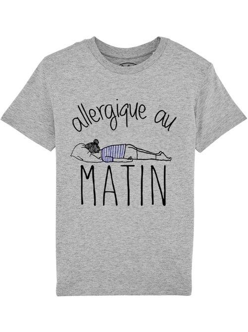 Tshirt Enfant ALLERGIQUE AU MATIN - Kiabi