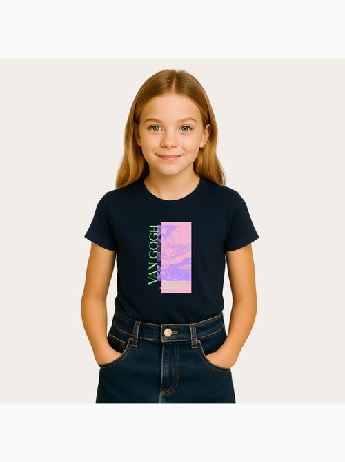 Tshirt Enfant APOH VAN GOGH STARRY NIGHT SCRIBBLE - Kiabi Tshirt Enfant APOH VAN GOGH STARRY NIGHT SCRIBBLE - Kiabi
