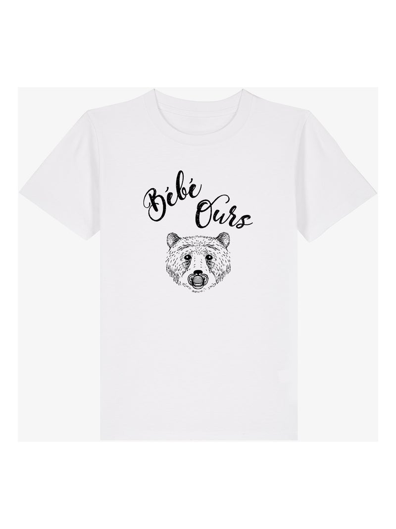 Tshirt Enfant BEBE OURS Blanc - Kiabi