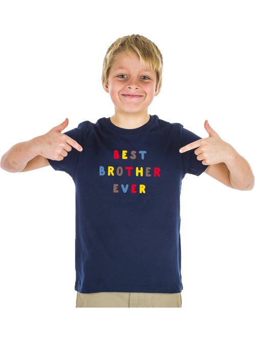 Tshirt Enfant BEST BROTHER EVER COLORÉ WAF - Kiabi