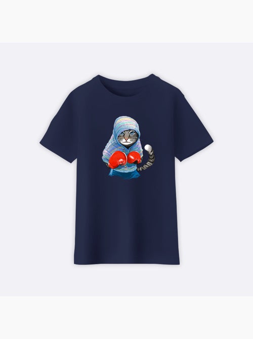 Tshirt Enfant BOXING CAT GREY - Kiabi Tshirt Enfant BOXING CAT GREY - Kiabi