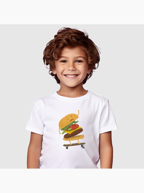 Tshirt Enfant BURGER WIPEOUT - Kiabi