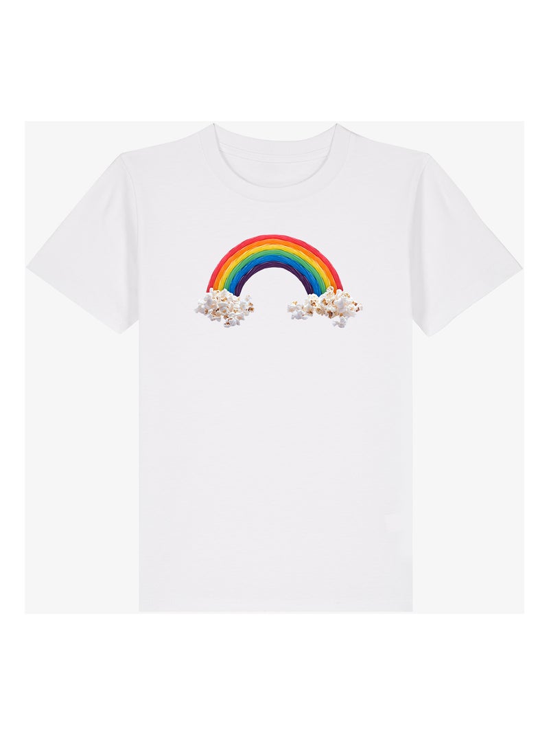 Tshirt Enfant CANDY RAINBAW Blanc - Kiabi