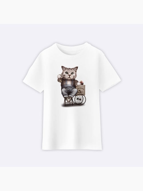 Tshirt Enfant CAT SELLING ICE CEEAM - Kiabi