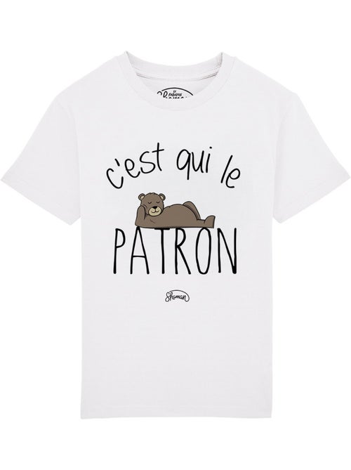 Tshirt Enfant C'EST QUI LE PATRON - Kiabi Tshirt Enfant C'EST QUI LE PATRON - Kiabi