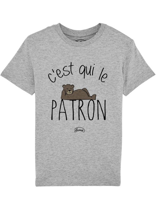 Tshirt Enfant C'EST QUI LE PATRON - Kiabi