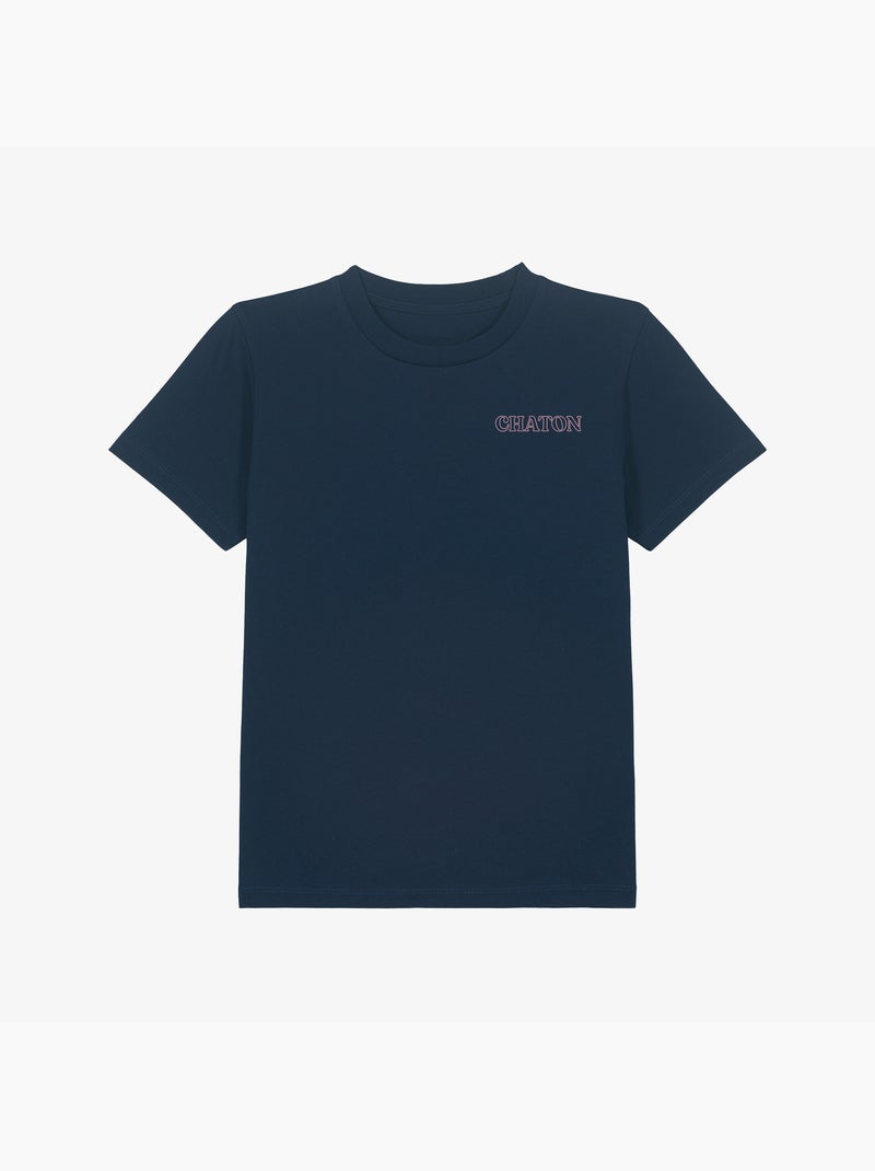 Tshirt Enfant CHATON CŒUR Bleu marine - Kiabi