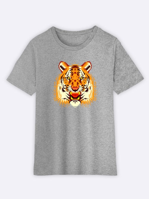 Tshirt Enfant CHOBOPOP GEOMETRIC TIGER - Kiabi Tshirt Enfant CHOBOPOP GEOMETRIC TIGER - Kiabi
