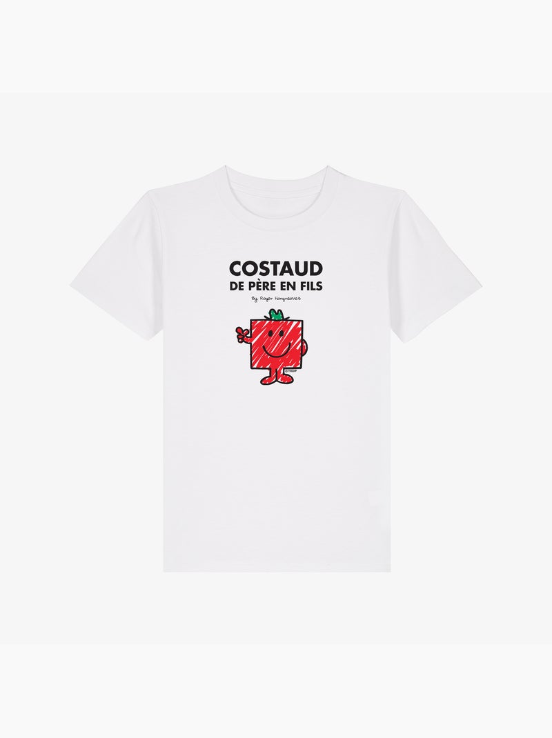 Tshirt Enfant COSTAUD DE PÈRE EN FILS Blanc - Kiabi
