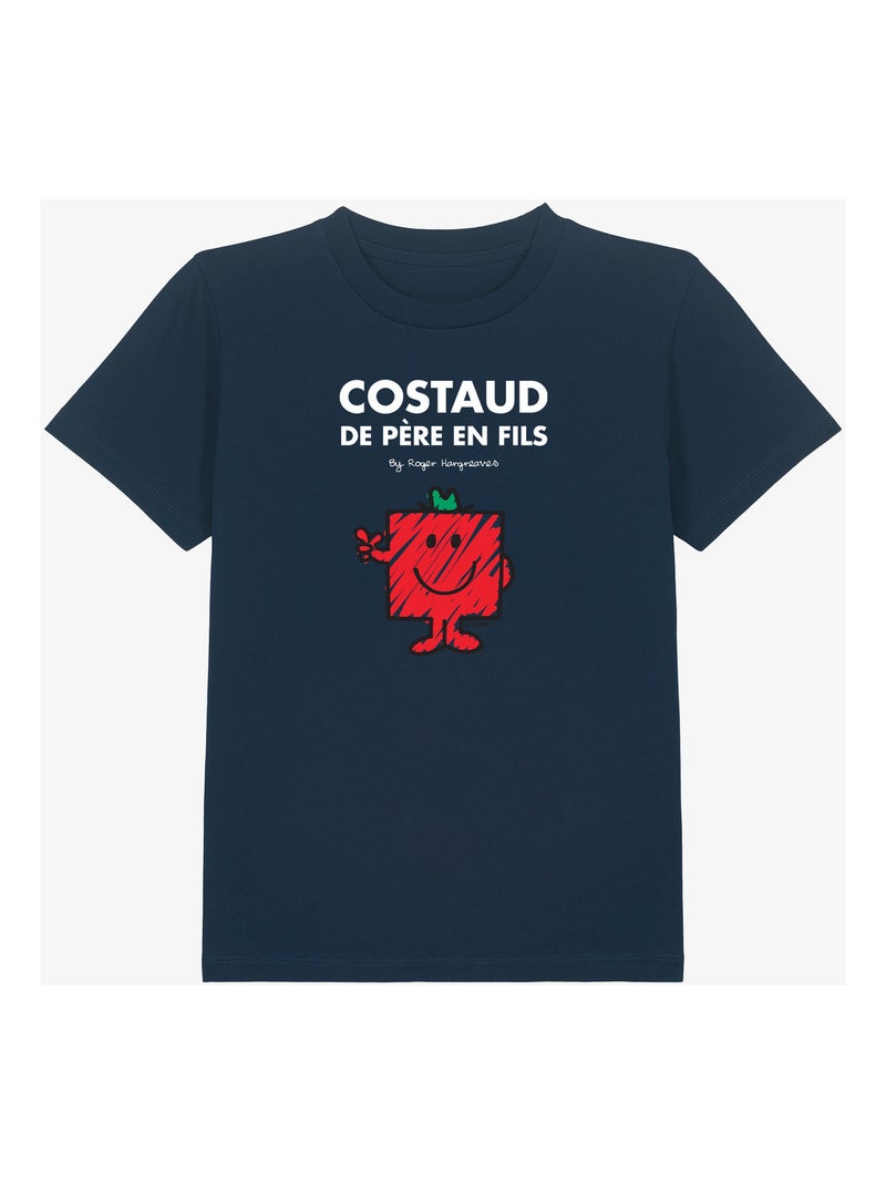 Tshirt Enfant COSTAUD DE PÈRE EN FILS Bleu marine - Kiabi