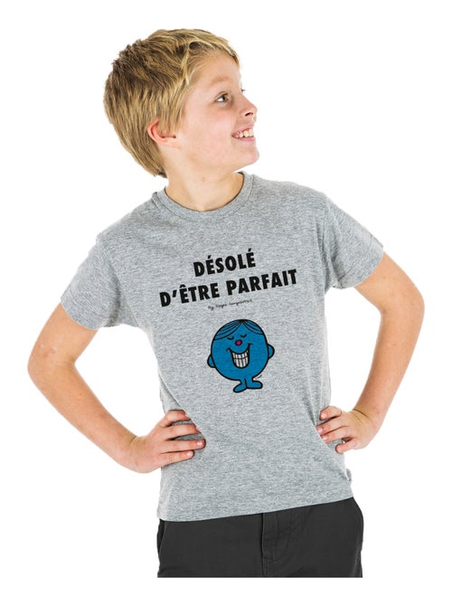 Tshirt Enfant DÉSOLÉ D'ÊTRE PARFAIT 2 - Kiabi
