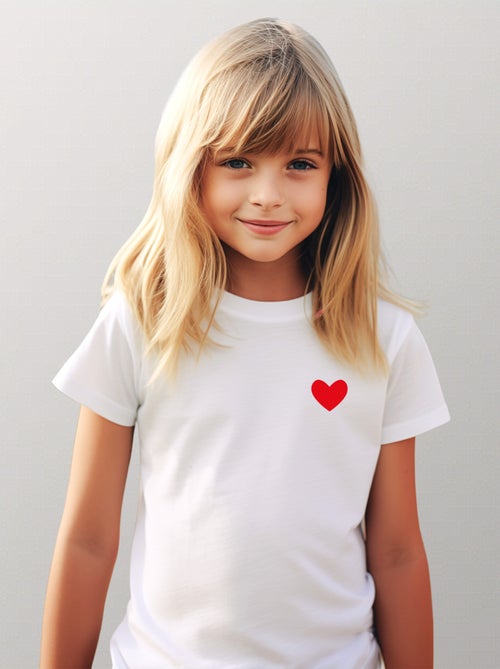Tshirt Enfant DESSIN PETIT COEUR - Kiabi Tshirt Enfant DESSIN PETIT COEUR - Kiabi