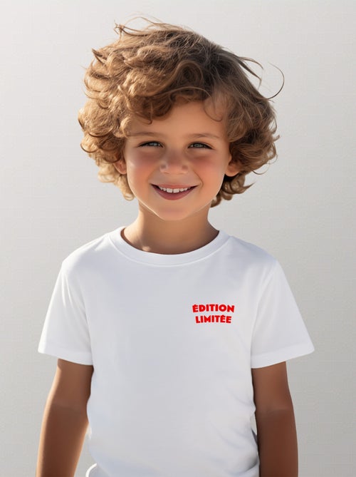 Tshirt Enfant EDITION LIMITÉE CŒUR - Kiabi