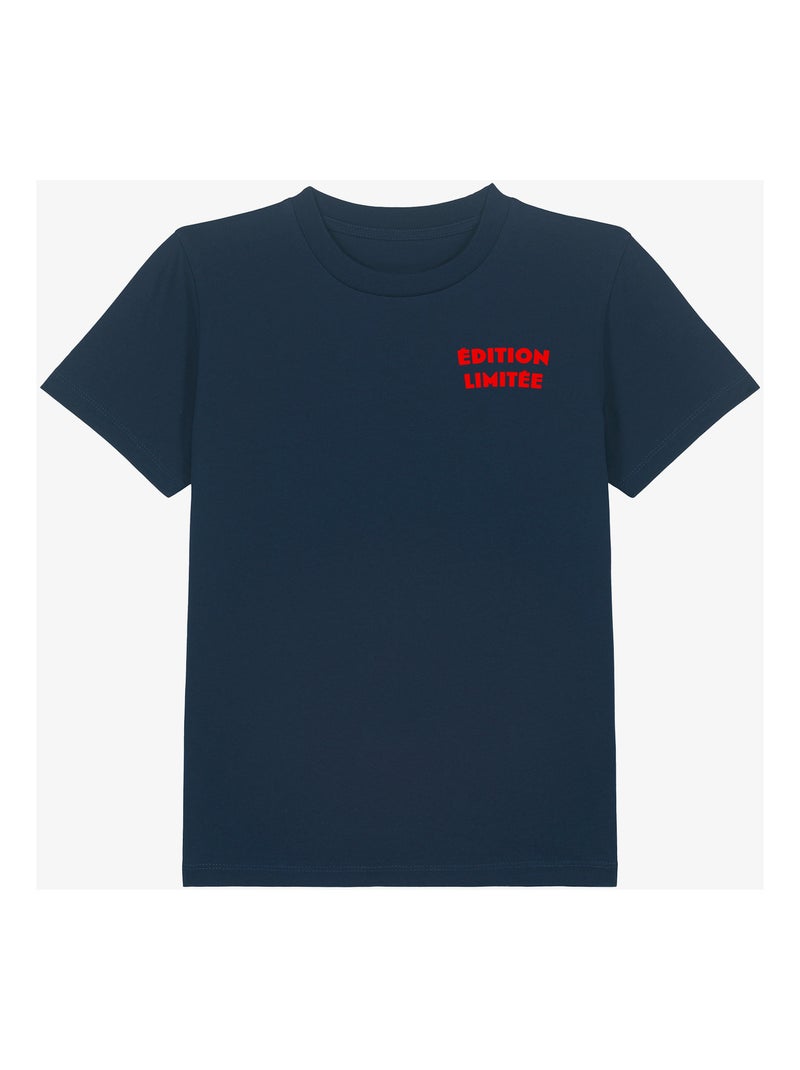 Tshirt Enfant EDITION LIMITÉE CŒUR Bleu marine - Kiabi