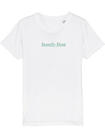 Tshirt Enfant FAMILY FIRST VERT