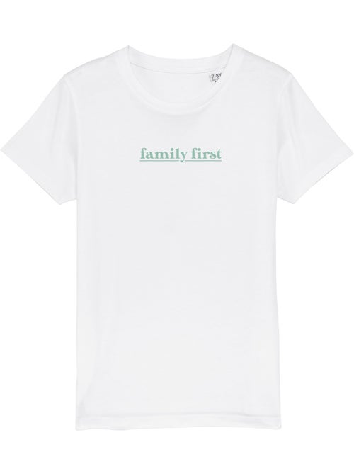 Tshirt Enfant FAMILY FIRST VERT - Kiabi Tshirt Enfant FAMILY FIRST VERT - Kiabi