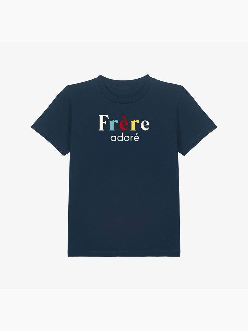 Tshirt Enfant FRÈRE ADORÉ Bleu marine - Kiabi