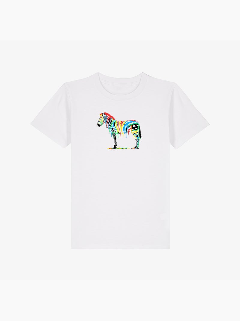 Tshirt Enfant FRESH PAINT Blanc - Kiabi