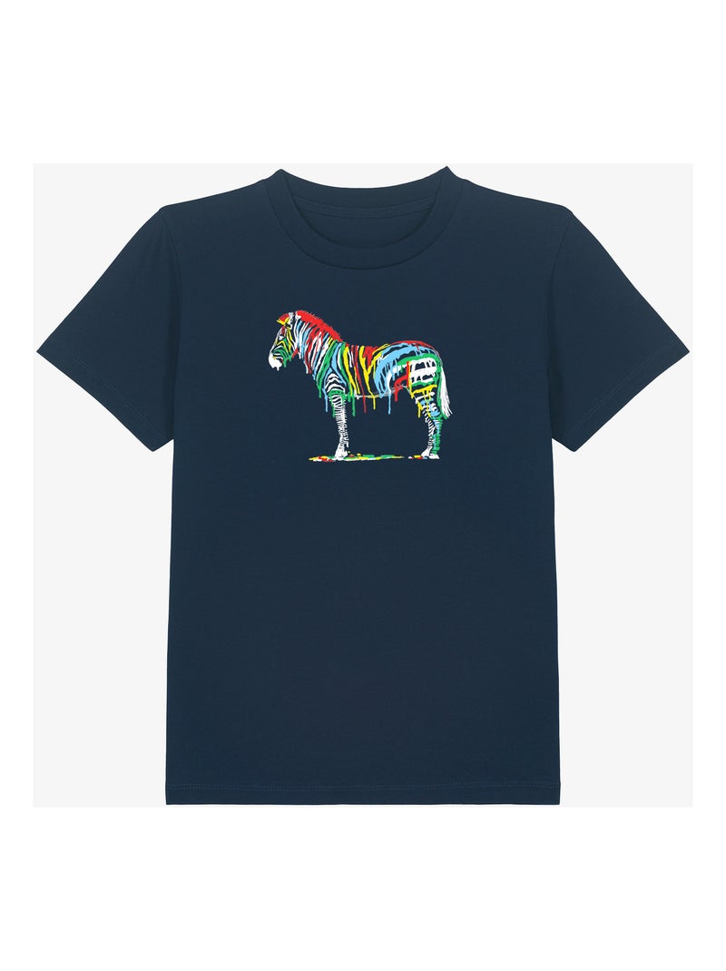 Tshirt Enfant FRESH PAINT Bleu marine - Kiabi
