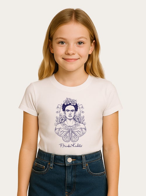 Tshirt Enfant FRIDA KAHLO BUTTERFLY - Kiabi Tshirt Enfant FRIDA KAHLO BUTTERFLY - Kiabi