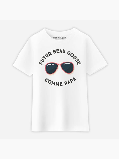 Tshirt Enfant FUTUR BEAU GOSSE COMME PAPA - Kiabi