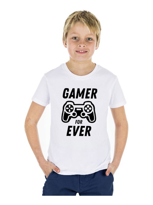 Tshirt Enfant GAMER FOR EVER - Kiabi