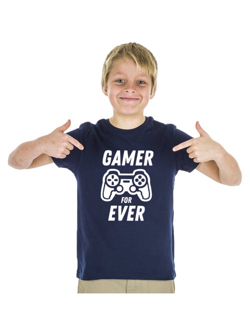 Tshirt Enfant GAMER FOR EVER - Kiabi