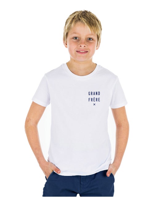 Tshirt Enfant GRAND FRÈRE X CŒUR WAF - Kiabi